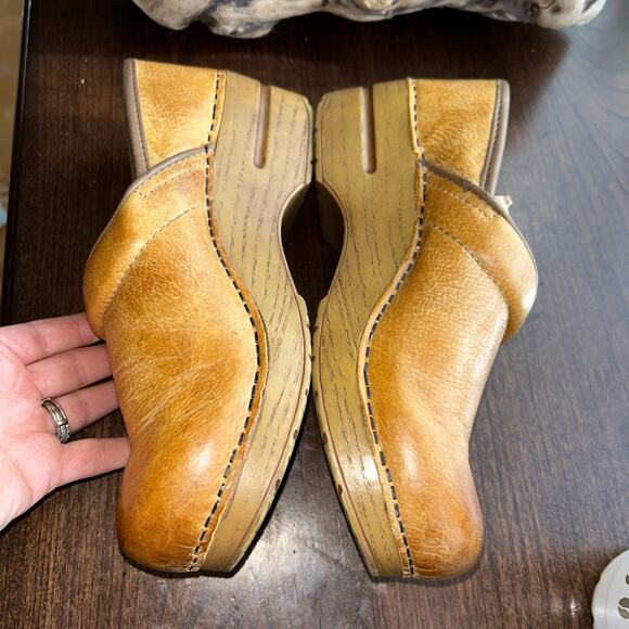 Dansko professional leather Honey Distressed Clog size 37 - Picture 6 of 11